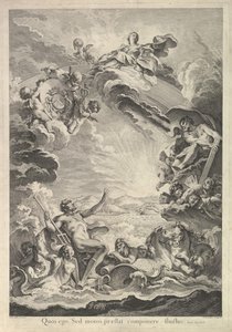 嵐を静める海王星18世紀の嵐を静める海王星。 作： Francois Antoine Aveline