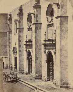 [メキシコ皇帝マクシミリアンと兵士の投獄の場所]、1867 年。 作： Francois Aubert