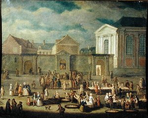 カンブレの魚市場、1778年 作： Francois Aubert