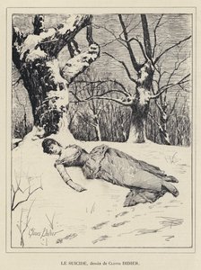 自殺（リトグラフ 作： Francois Auguste Didier Clovis