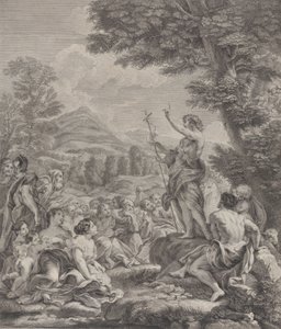 群衆に説教する洗礼者聖ヨハネ。 1729年。 作： Francois Bernard Lepicie