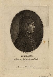 イタリア陸軍の司令官としてのナポレオンc。 1798