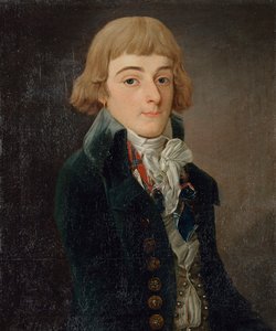ルイ・アントワーヌ・ド・サン・ジュストの肖像 1767-1794, 1791. 作： Francois Bonneville