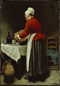 メイド、1875年頃（キャンバスに油彩） 作： François Bonvin