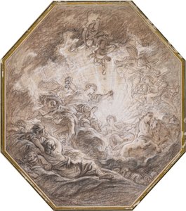 朝日の到来を告げるオーロラ 作： François Boucher