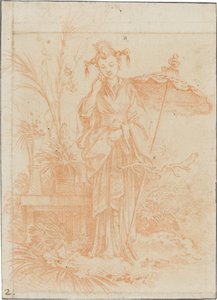 シノワズリ（庭の女主人） 作： François Boucher