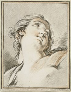 女性の頭部 作： François Boucher