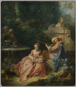 音楽の授業 作： François Boucher