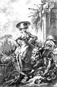 マーケットへの出発 作： François Boucher