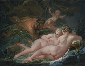 パンとシリンクス 作： François Boucher