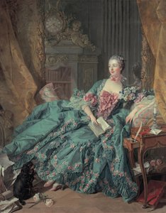 ポンパドゥール夫人の肖像 作： François Boucher
