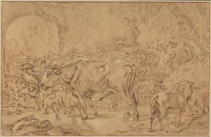 群れへ戻る 作： François Boucher