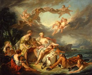エウロパの誘拐、1747年以降（キャンバスに油彩） 作： François Boucher