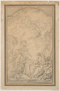 受胎告知 作： François Boucher
