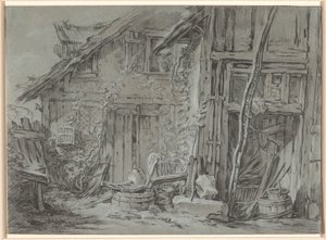 荒れ果てた農家 作： François Boucher