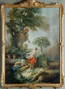 さくらんぼの採集者 作： François Boucher