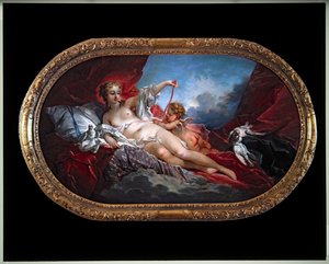 ビーナスとキューピッド 作： François Boucher