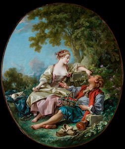 「下駄」 フランソワ・ブーシェ作 (1703-1770) 1768 オンタリオ美術館、トロント 作： François Boucher