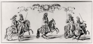 ルイ14世のカルーセル（1639-1715）c.1662 作： Francois Chauveau
