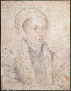 フランスとスコットランドの女王マリー・スチュアート・エイジ（1542-1587）の肖像 フランソワ・クルエ（1515-1572）作の「三国志」を描いたもの 16世紀シャンティイ、コンデ美術館 作： François Clouet