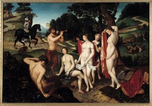 ダイアナの浴場」1565年頃（木に油彩 作： François Clouet