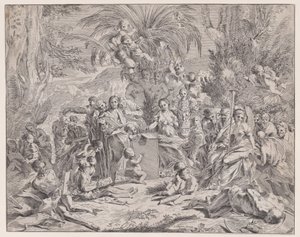 絵画のアレゴリー、17 世紀。 作： Francois Collignon