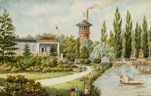 パリ郊外のレジャーパーク、1846年 作： Francois Debret