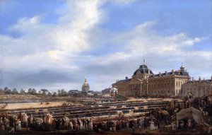 1830年8月29日、国家警備隊への旗の配布 作： Francois Dubois