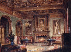 マルシェ城のサロン、1852年 作： Francois Edme Ricois