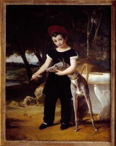 ヴィルヌーブ・レタン城のシャンボール伯爵、ボルドー公爵（1820-1883）の肖像 画：エドゥアール・ピコ（1786-1868） 1826年 ルーアン、ボザール美術館（Musee des Beaux Arts 作： Francois Edouard Picot
