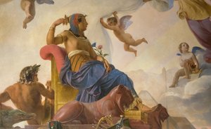 研究と天才は古代エジプトをギリシャに捧げる 作： Francois Edouard Picot