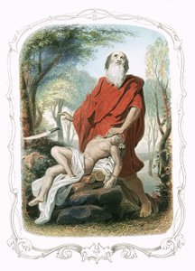 アイザックを提供するアブラハム 作： Francois Feyen Perrin