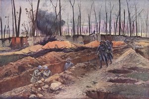 第一次世界大戦の戦場風景