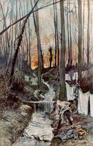 1917年4月15日、1926年、ルーシーアイヌの森で。 作： Francois Flameng