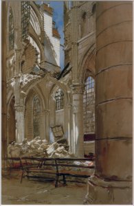 ソワソン、1915年5月18日 作： Francois Flameng