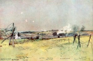 1915年6月19日、1926年、フランス、アルトワのアブレアンアンドスシェ教会。 作： Francois Flameng