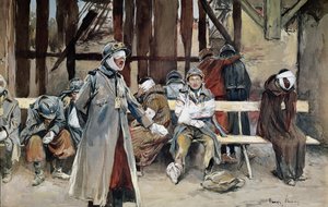 カントリー病院、1916 作： Francois Flameng