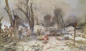 1918年7月、サンピエールエーグルでの攻勢 作： Francois Flameng