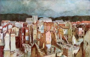 ベルダンの遺跡、1916年6月、1926年。 作： Francois Flameng