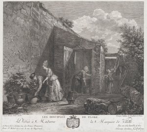 フローラの弟子たち、1778年。 作： Francois Godefroy