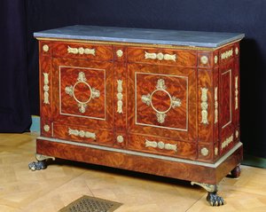 サイドボード、1810年頃（木と大理石） 作： Francois H. G. (attr. to) Jacob Desmalter