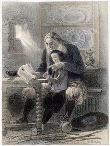 The man from Briec (Finistère) - in "Galerie armoricaine" by Lalaisse and Benoit. 作： Francois Hippolyte Lalaisse