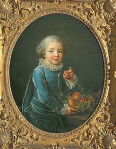 桃の少年、1760 作： Francois Hubert Drouais