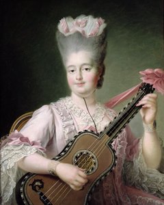 フランスのマリー・クロティルドの肖像画（1759-1802）、別名サルデーニャの女王、クロジルド夫人、1775年（復元後）