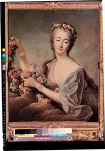 フローラとしてのバリー伯爵夫人（1743-93）の肖像