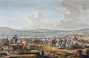 1807 年 5 月 9 日、ルフェーブル元帥が率いるダンツィヒの包囲戦を訪れるナポレオン 作： Francois Jacques Dequevauviller