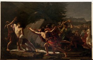 カイウスグラックス（グラックスの1つ）の死（紀元前2世紀） 作： Francois Jean Baptiste Topino Lebrun