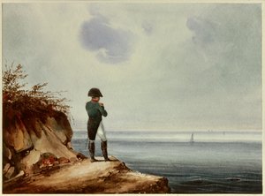 皇帝ナポレオン1世（1769-1821）の足元の肖像 フランソワ・ジョセフ・サンドマン（1805-1880）がルイ・マルシャンの印譜をもとに描いた水彩画。1820年 日0,14x0,19 m マルメゾン、ミュゼ・デュ・シャトー 作： Francois Joseph Sandmann