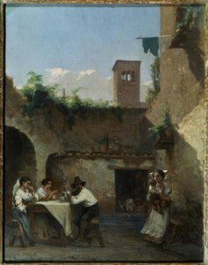 ローマ、居酒屋 作： Francois Louis David Bocion