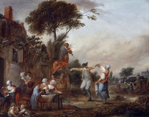 ヴィレッジパーティー（絵画） 作： Francois Louis Joseph Watteau